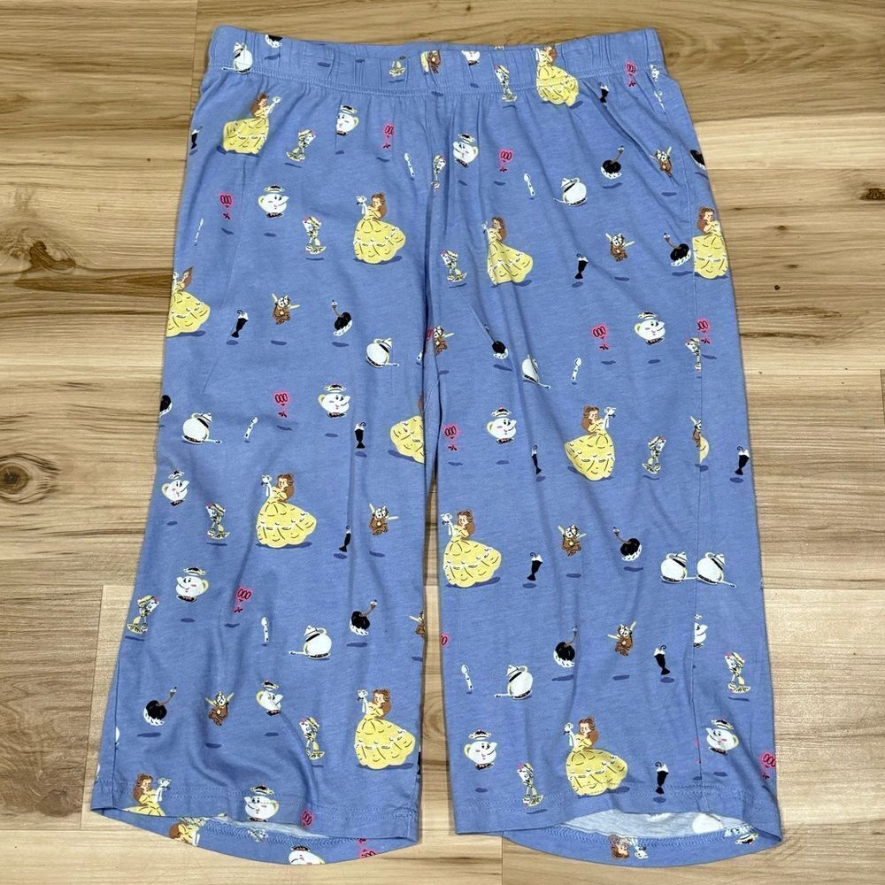 Munki Munki Beauty and the Beast Pajama Pants Capris Women’s Medium
